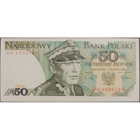 50 zlotych 1988 seria gh a